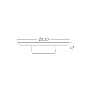 Imagine CORP LED PALERMO 8W-3in1 IP65- D120mm ALB