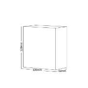 Imagine CORP LED 2x2W 260LM 3000K ALB IP65 UNGHI REGLABIL