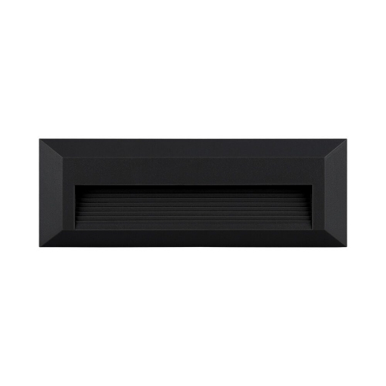Imagine CORP LED PT, 3W 180lm 3000K VEKTA-B, DREPTUNGHI NEGRU IP65