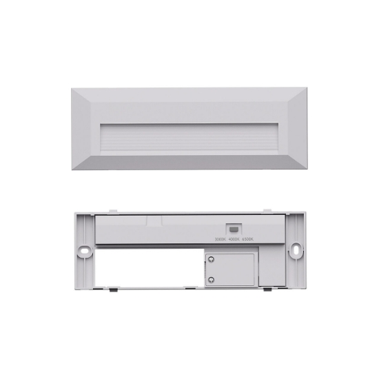 Imagine CORP LED PT, 3W 180lm 3in1 VEKTA-B, DREPTUNGHI ALB IP65