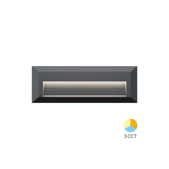 Imagine CORP LED PT, 3W 180lm 3in1 VEKTA-B, DREPTUNGHI FUMURIU IP65