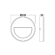 Imagine CORP LED PT, 3W 160lm, 3000K VEKTA-B ROTUND ALB IP65