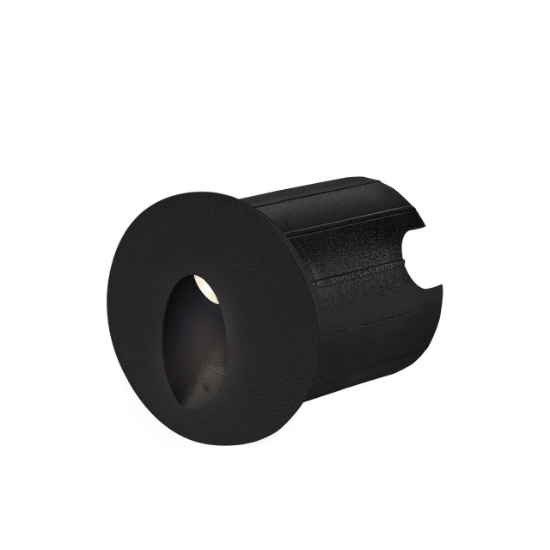 Imagine CORP LED ST, 2W 130lm 3000K VECTOR-A RND NEGRU IP65