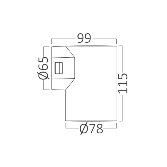 Imagine CORP LED PT, 1x9W, 900lm, 3in1 VEKTA-D WL.1 ALB IP65