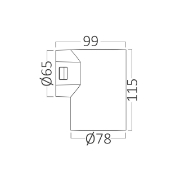 Imagine CORP LED PT, 1x9W, 900lm, 3in1 VEKTA-D WL.1 FUMURIU IP65