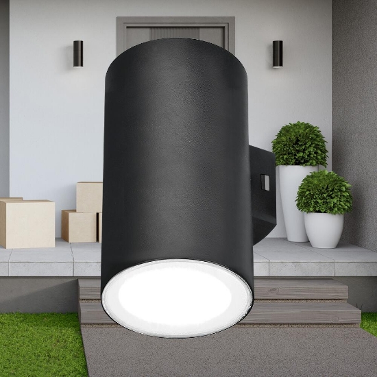 Imagine CORP LED PT, 2x9W, 1440lm, 3000K, VEKTA-D WL.2 NEGRU IP65