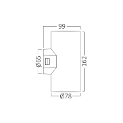 Imagine CORP LED PT, 2x9W, 1780lm, 3in1, VEKTA-D WL.2 ALB IP65