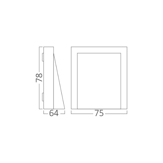 Imagine CORP LED PT, 1x6W, 600lm, 3in1, VEKTA-C WL.1 GRI IP65
