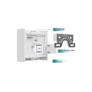 Imagine CORP LED PT, 2x1W 3in1 VECTOR-B-WL ALB IP65