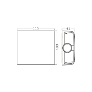 Imagine CORP LED PT, 2x1W 3in1 VECTOR-B-WL ALB IP65