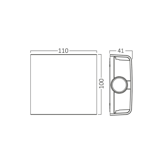 Imagine CORP LED PT, 2x1W 3in1 VECTOR-B-WL ALB IP65