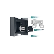 Imagine CORP LED PT, 2x1W 3in1 VECTOR-B-WL GRI IP65