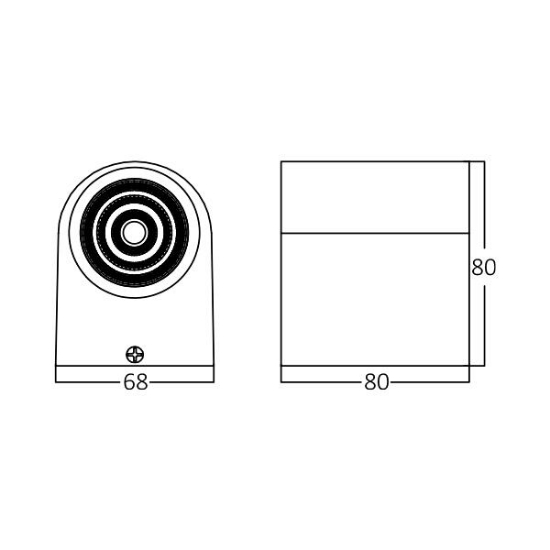 Imagine CORP LED 5W 3000K 450LM GRI IP44 RITA-PL