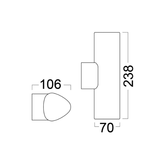 Imagine CORP LED 10W 900LM 3000K SIRIUS 2A IP54