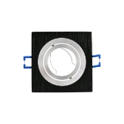 Imagine CARCASA NEGRU PATRAT PT GU5.3 SPOTTI-S