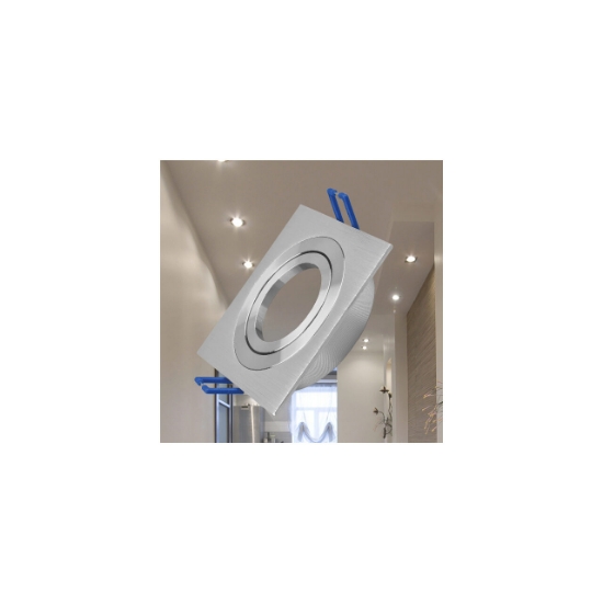 Imagine CARCASA NICHEL PATRAT PT GU5.3 SPOTTI-S