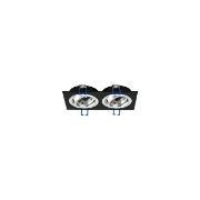 Imagine CARCASA NEGRU PATRAT 2xGU5.3 SPOTTI-S
