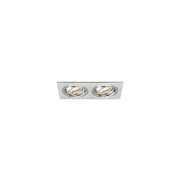 Imagine CARCASA NICHEL PATRAT 2xGU5.3 SPOTTI-S