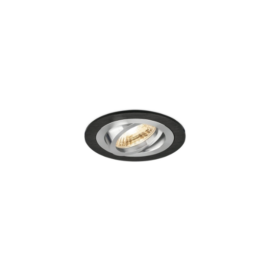Imagine CARCASA NEGRU ROTUND GU5.3 SPOTTI-S