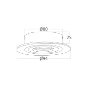 Imagine CARCASA NICHEL ROTUND GU5.3 SPOTTI-S