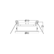Imagine CARCASA ALB ROTUND GU5.3 MITTO-AR
