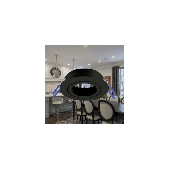 Imagine CARCASA NEGRU ROTUND GU5.3 MITTO-AR