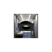 Imagine CARCASA NEGRU PATRAT GU5.3 MITTO-AS