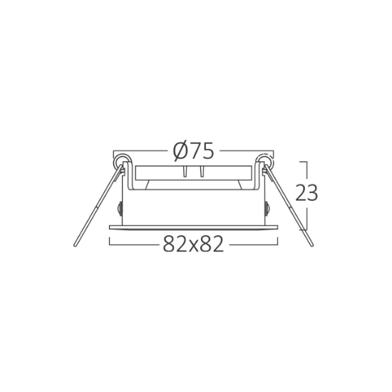 Imagine CARCASA NICHEL PATRAT GU5.3 2BUC/CUT MITTO-S