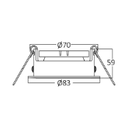 Imagine CARCASA NICHEL-IP-RND-WOB-IP54-SPOTLIGHT