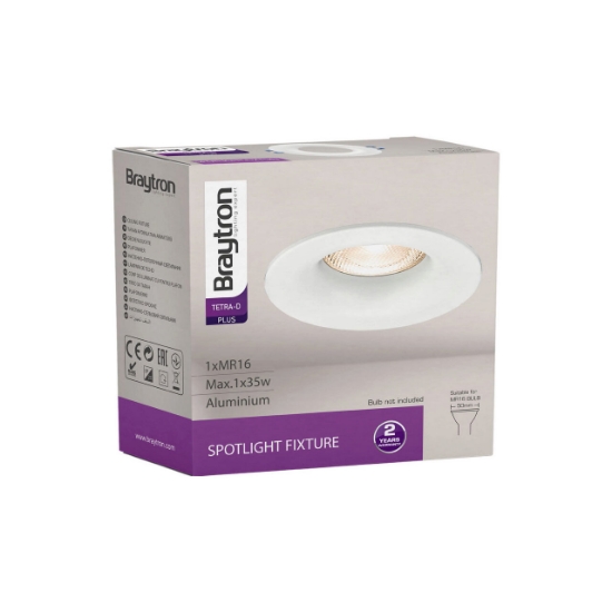 Imagine CARCASA ALB ROTUND GU5.3 TETRA-E