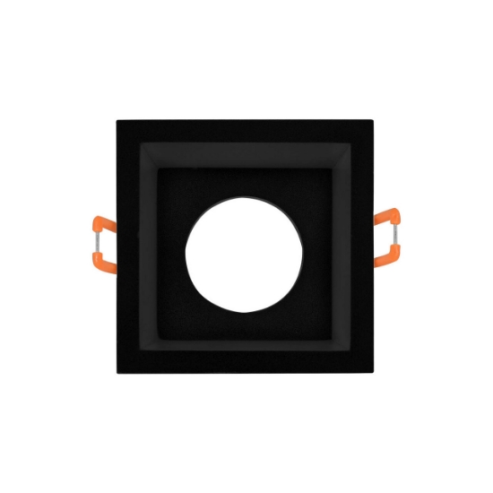 Imagine CARCASA NEGRU PATRAT PT GU10 TETRA-CF