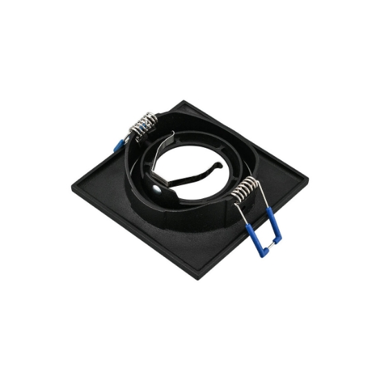Imagine CARCASA NEGRU PATRAT ROTABIL PT GU10 TETRA-E