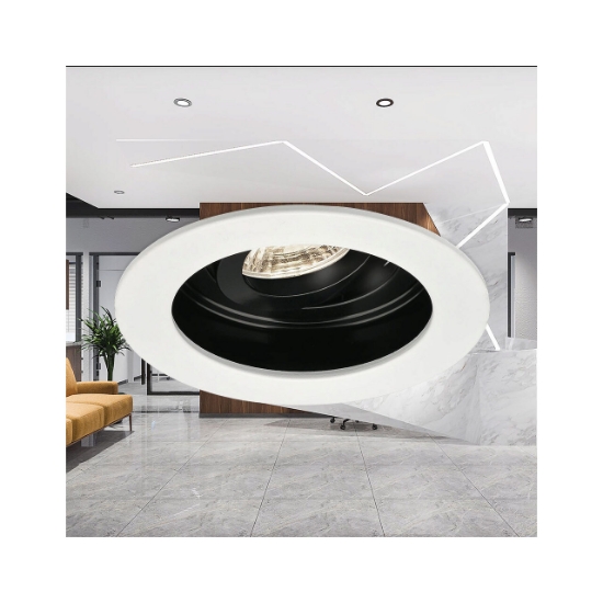 Imagine CARCASA ALB/NEGRU ROTUND PT GU10 BETA-RR1