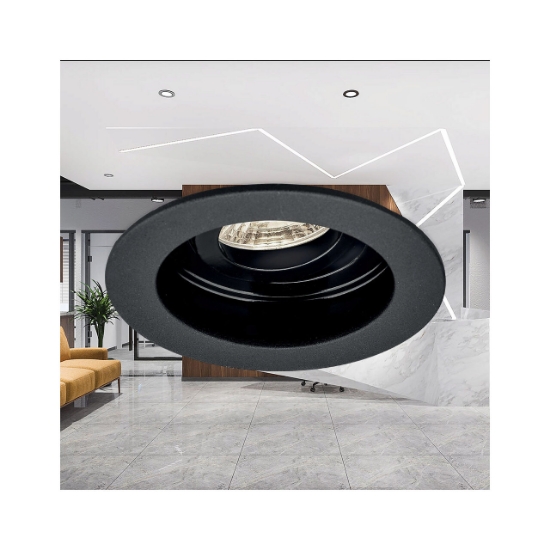 Imagine CARCASA NEGRU ROTUND PT GU10 BETA-RR1