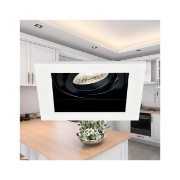 Imagine CARCASA ALB PATRAT PT GU10 BETA-RS1