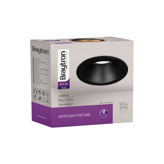 Imagine CARCASA NEGRU/NEGRU ROTUND PT GU10 BETA-RR