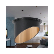 Imagine CARCASA NEGRU/int.AURIU ROTUND PT GU10 ALFA-D