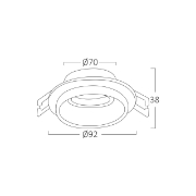 Imagine CARCASA NEGRU/ALB ROTUND PT GU10 ALFA-E