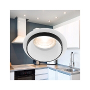 Imagine CARCASA ALB/NEGRU ROTUND PT GU10 ALFA-E
