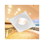 Imagine CARCASA ALB/ALB PATRAT PT GU10 ALFA-E