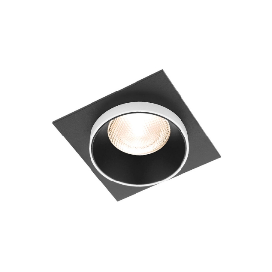 Imagine CARCASA NEGRU/ALB PATRAT PT GU10 ALFA-E
