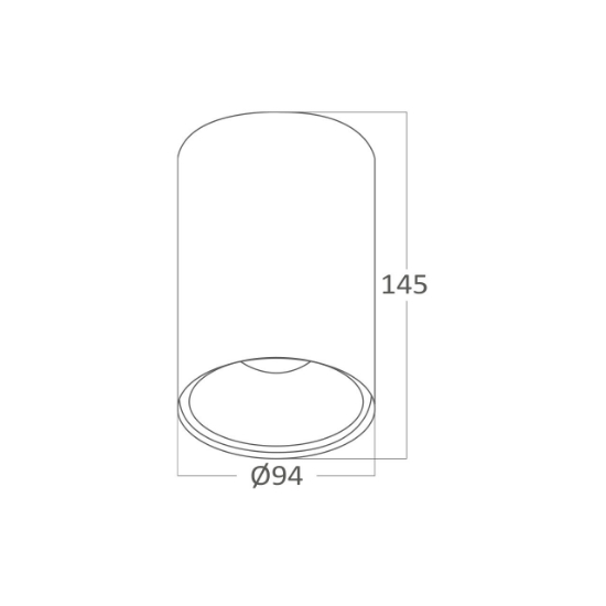 Imagine CORP ROTUND 1XGU10 ALB REFLECTOR NEGRU BETA SR