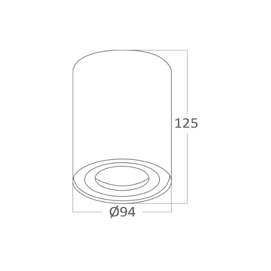 Imagine CORP GAMA SR ROTUND 1XGU10 ALB