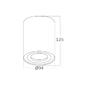Imagine CORP GAMA SR ROTUND 1XGU10 NEGRU