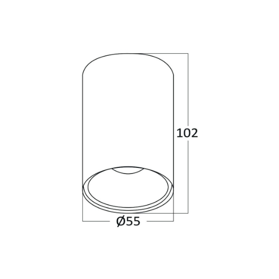 Imagine CORP ROTUND 1XGU10 ALB GAMA-5510