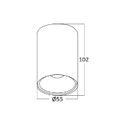 Imagine CORP ROTUND 1XGU10 AURIU GAMA-5510