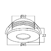 Imagine SPOT LED ROTUND MINICOB 3W 3000K BRAYTRON