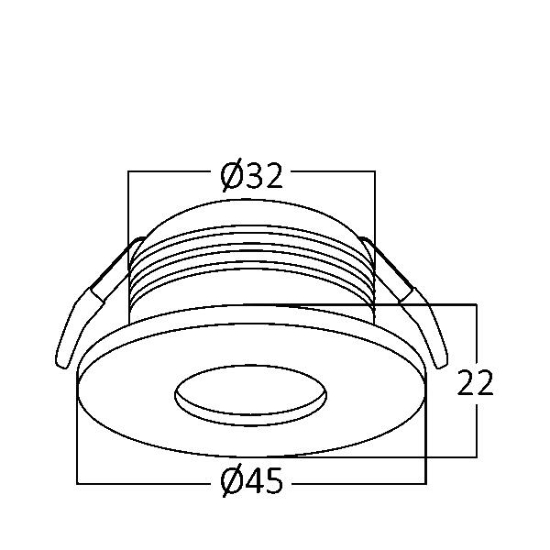 Imagine SPOT LED ROTUND MINICOB 3W 3000K BRAYTRON