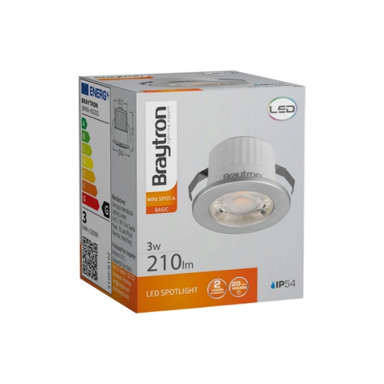 Imagine SPOT LED ROTUND MINICOB 3W 38G 3000K IP54 SILVER