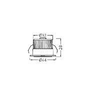 Imagine SPOT LED ROTUND MINICOB 3W 38G 3000K IP54 SILVER